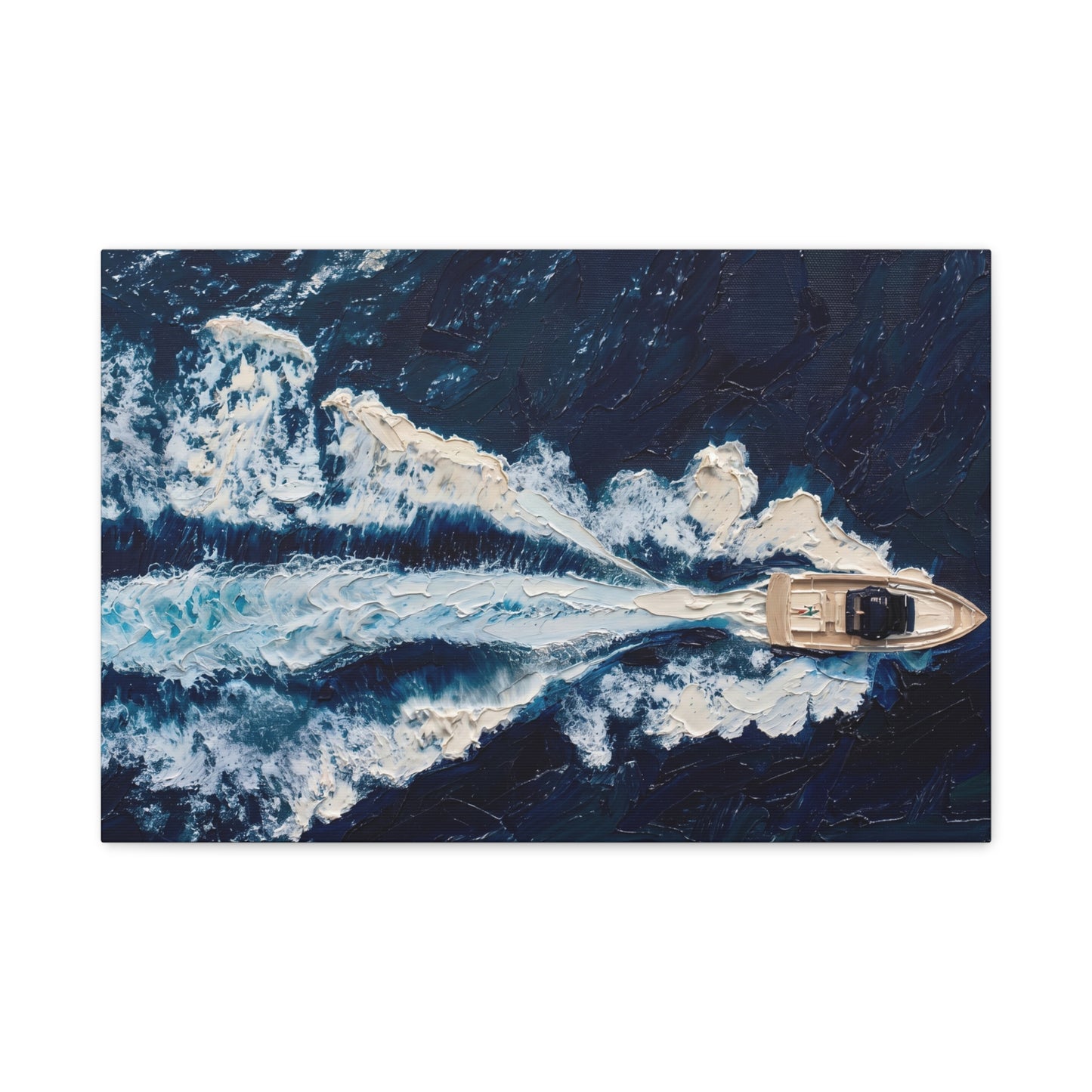 The Wake | Impasto painting - stretched canvas print
