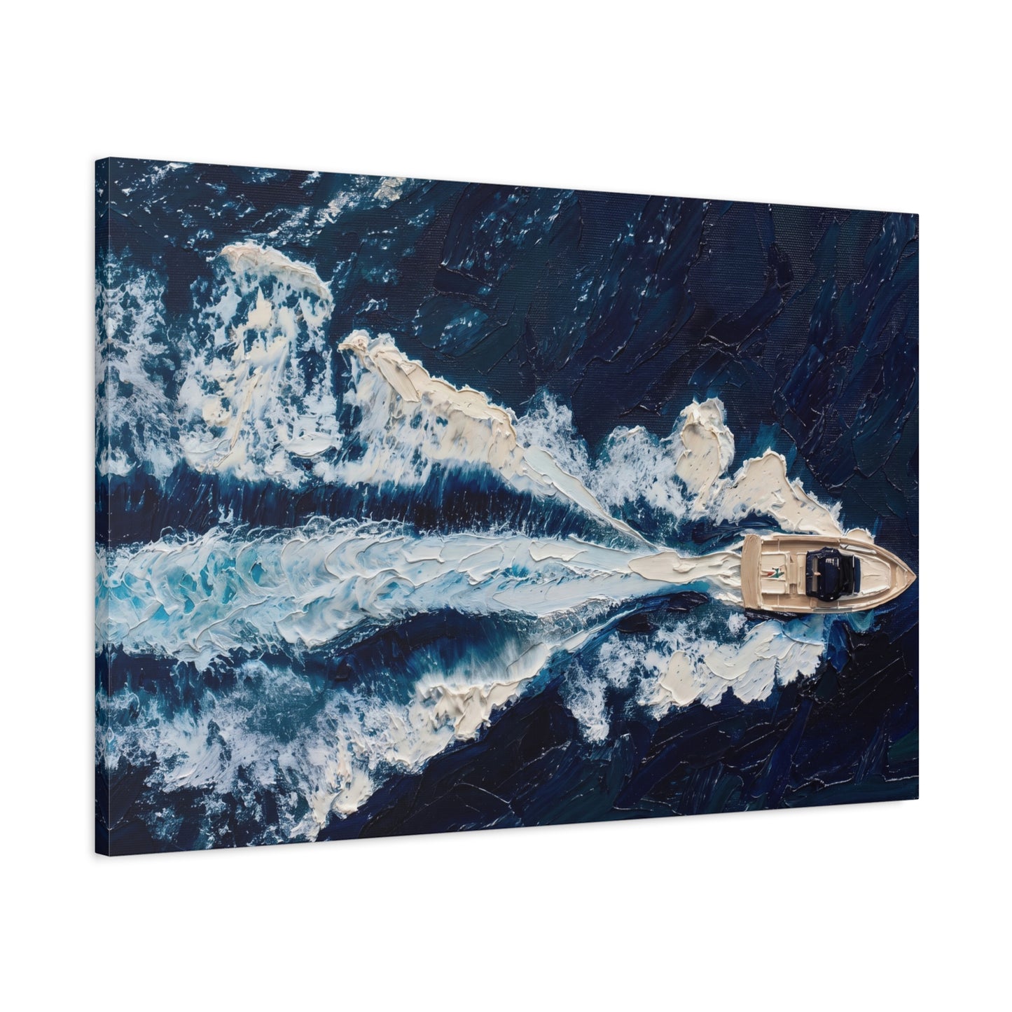 The Wake | Impasto painting - stretched canvas print