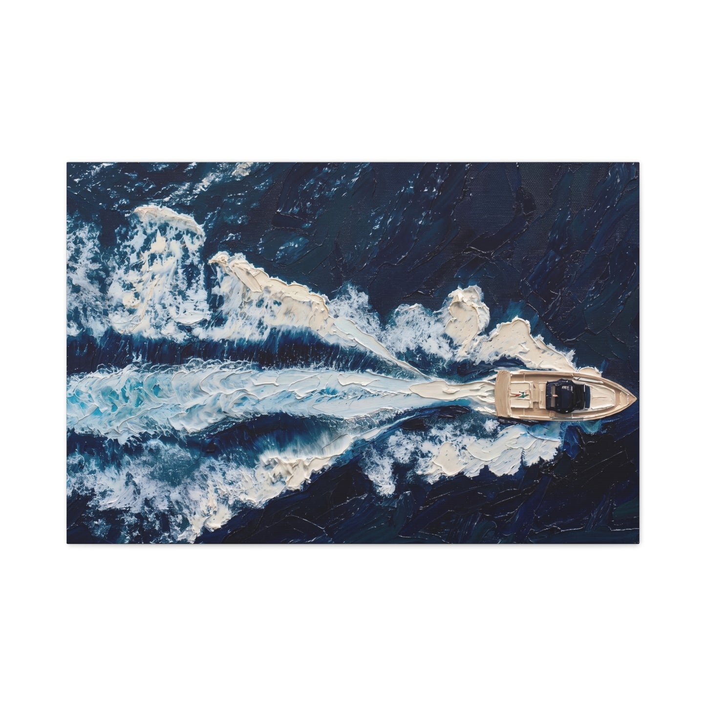 The Wake | Impasto painting - stretched canvas print