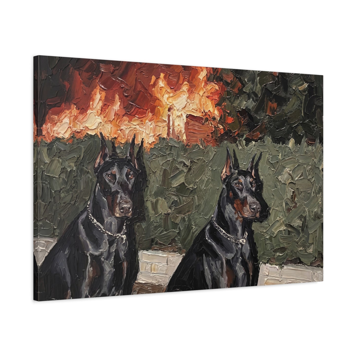 Sentinels | Impasto painting - stretched canvas print