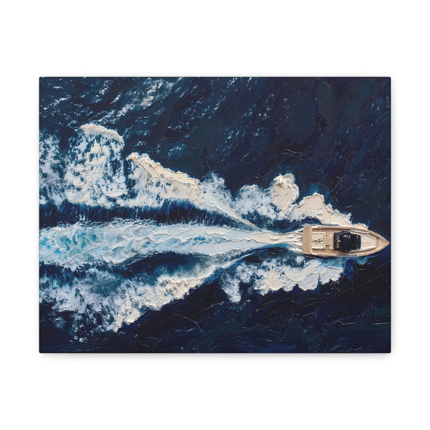 The Wake | Impasto painting - stretched canvas print